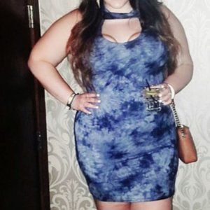Fashion Nova Tie Dye Dress (Plus Size)